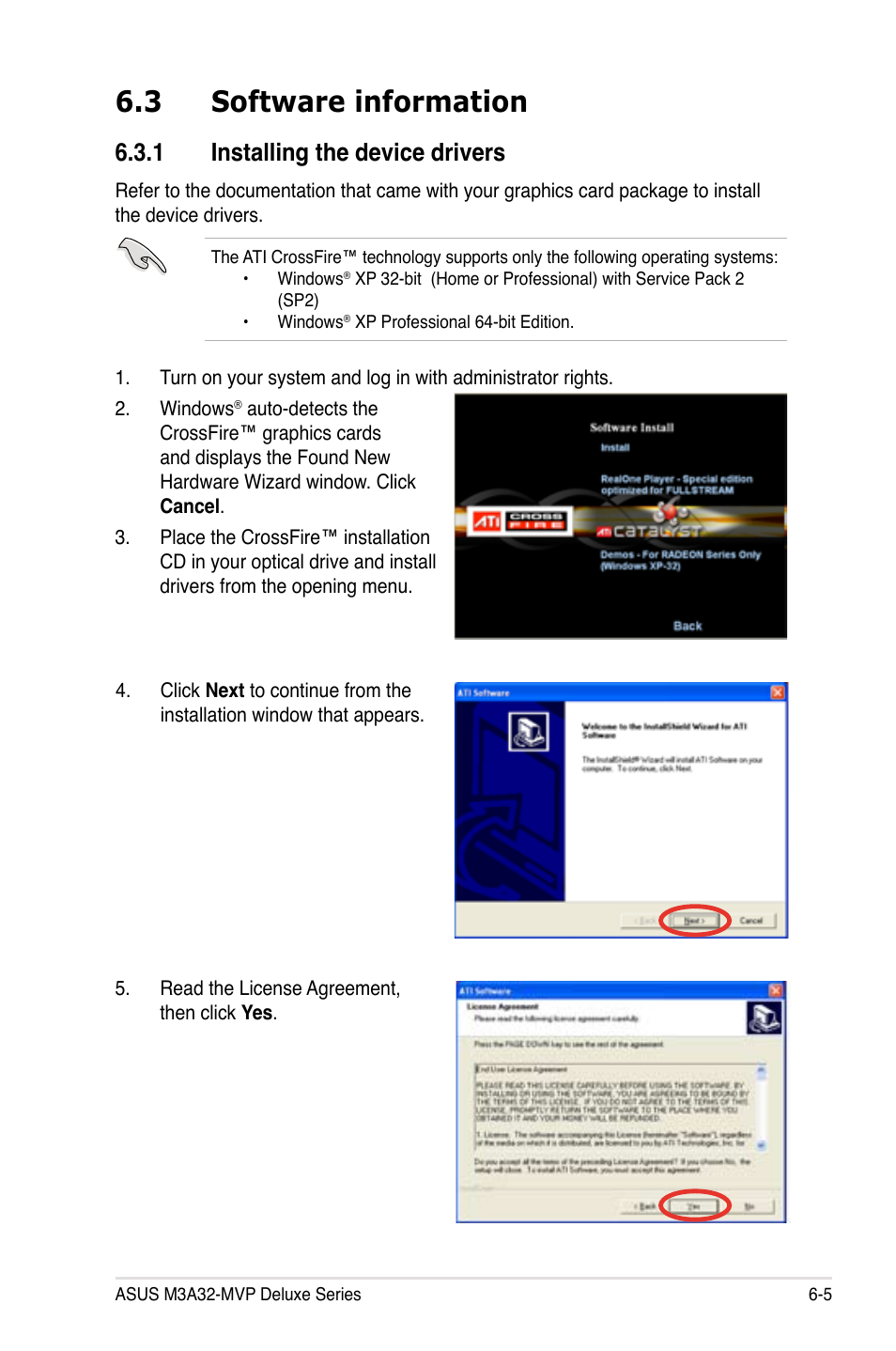 3 software information, 1 installing the device drivers | Asus DELUXE SERIES M3A32-MVP User Manual | Page 169 / 176