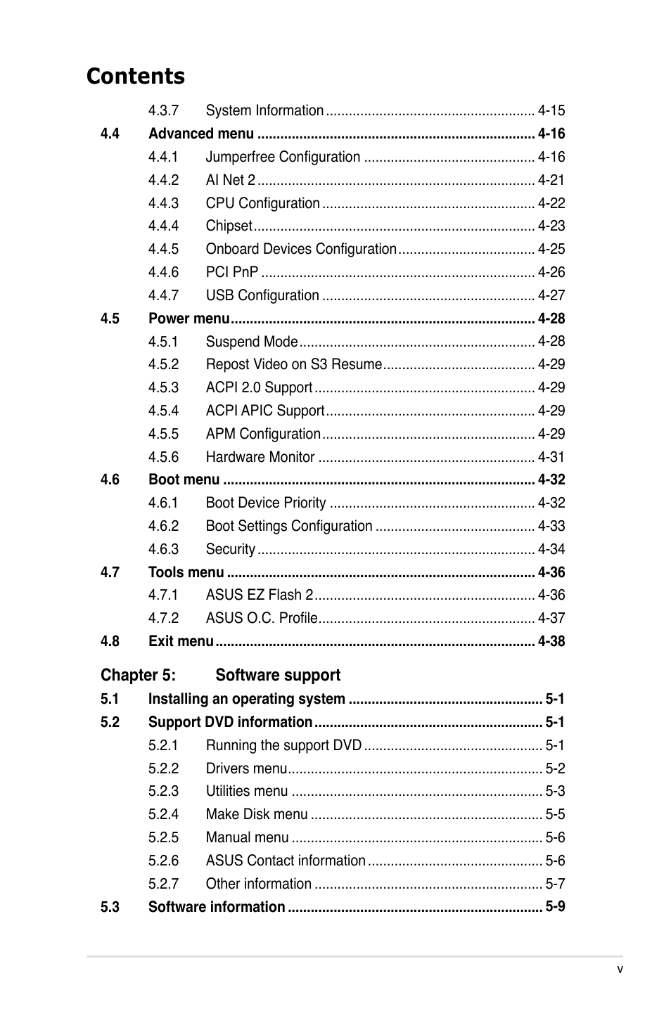 Asus DELUXE SERIES M3A32-MVP User Manual | Page 5 / 176