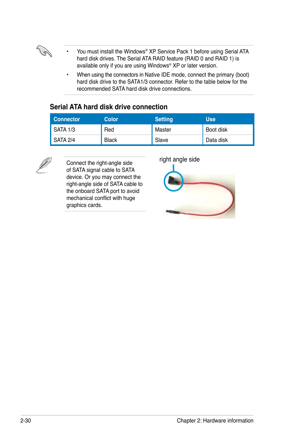 Serial ata hard disk drive connection | Asus DELUXE SERIES M3A32-MVP User Manual | Page 56 / 176