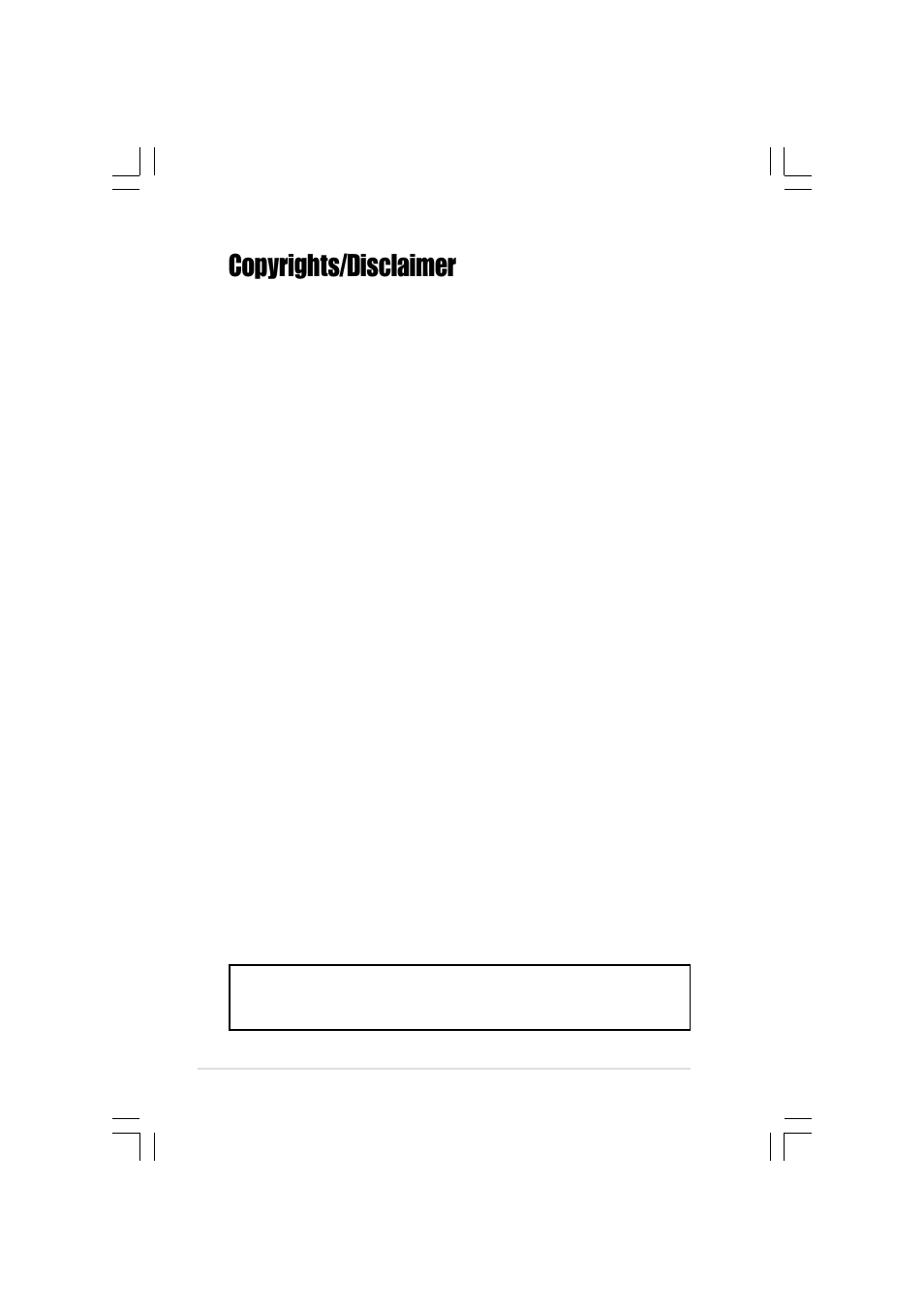 Copyrights/disclaimer | Asus DVD-R/RW Drive DVR-104 User Manual | Page 2 / 24