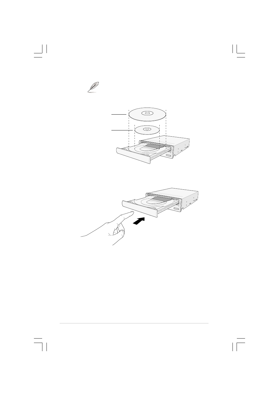 Ejecting a disc from the drive | Asus DVD-R/RW Drive DVR-104 User Manual | Page 20 / 24