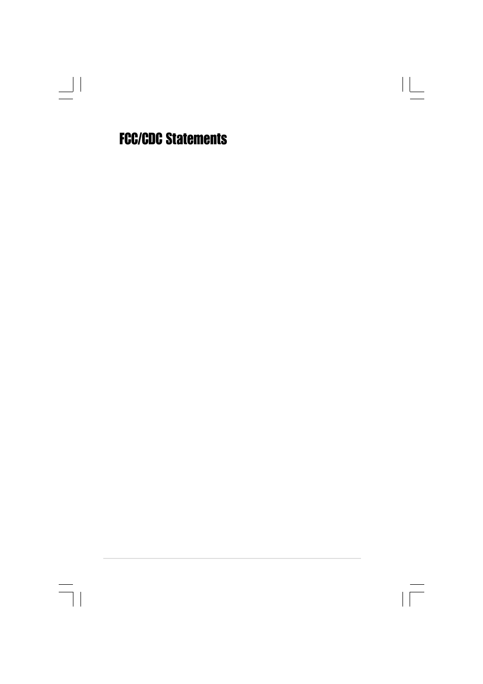 Fcc/cdc statements, Federal communications commission statement, Canadian department of communications statement | Asus DVD-R/RW Drive DVR-104 User Manual | Page 4 / 24