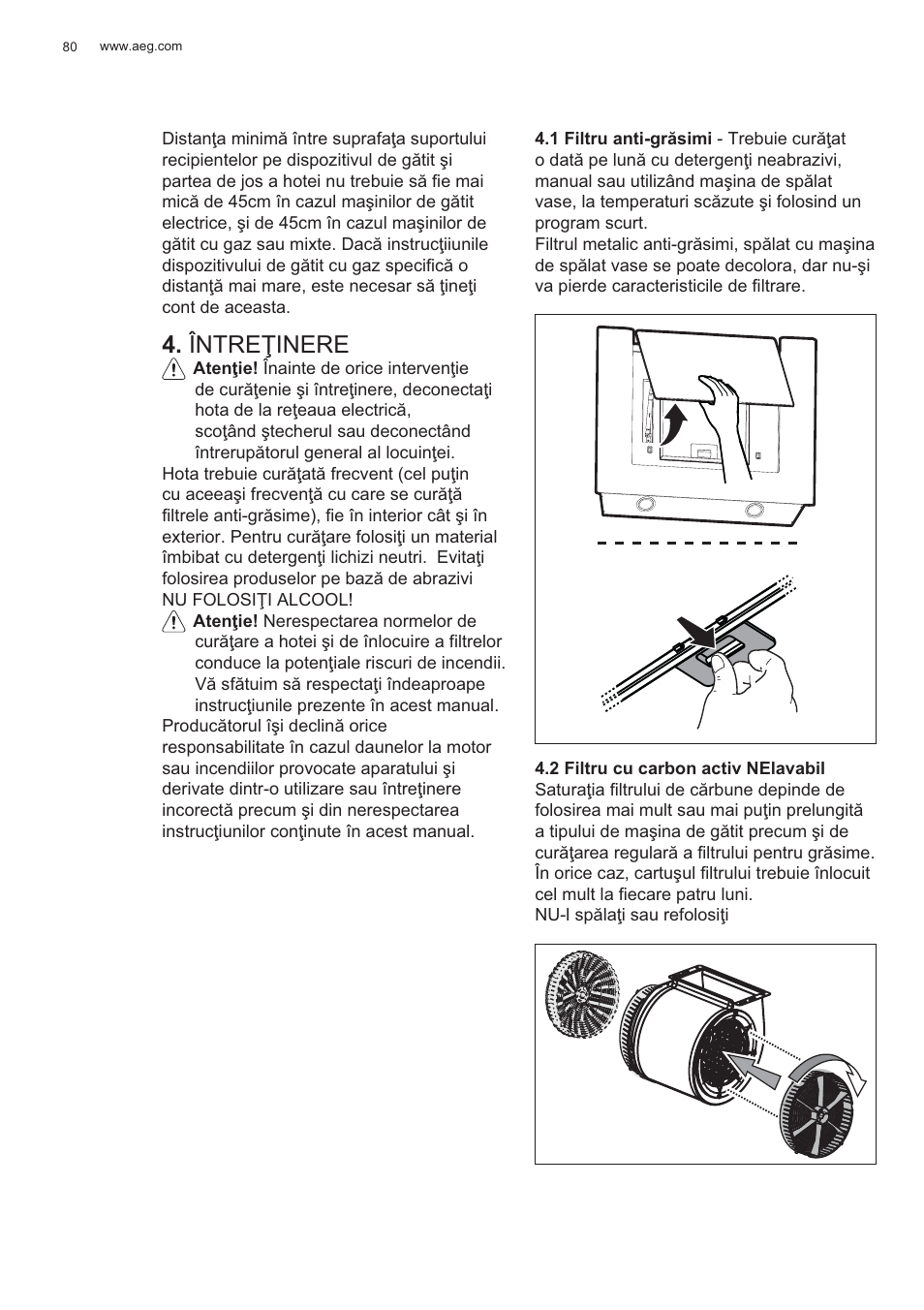 Între ğinere | AEG X56143MD0 User Manual | Page 80 / 128