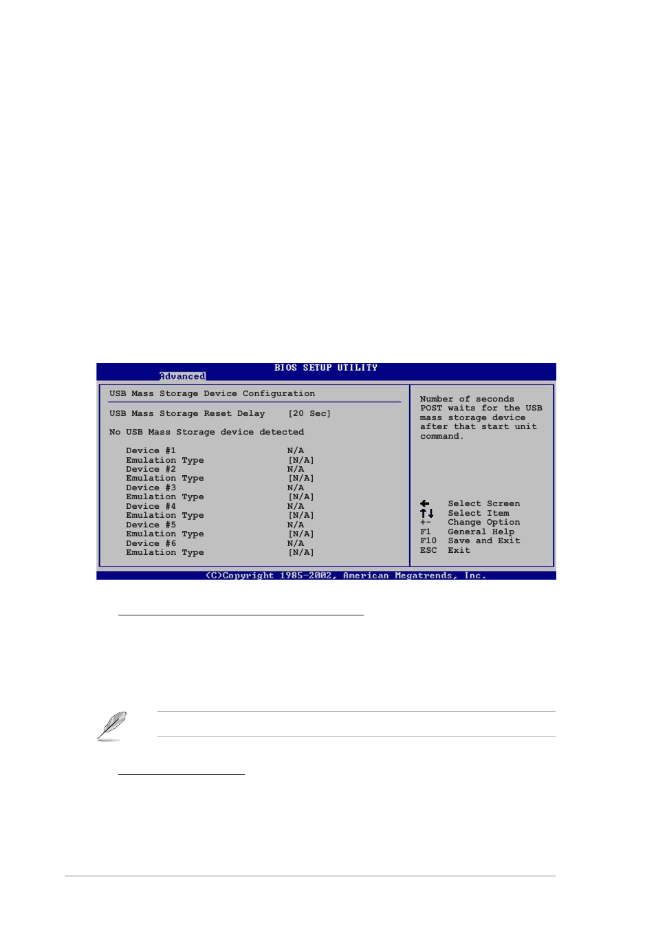 Usb mass storage device configuration, Legacy usb support [auto, Usb 2.0 controller [enabled | Usb 2.0 controller mode [hispeed | Asus P4P8X User Manual | Page 64 / 84