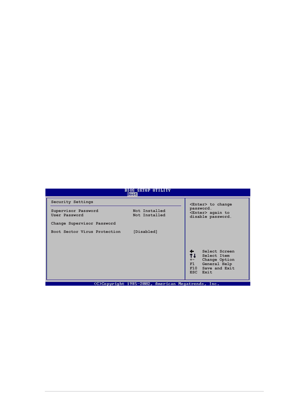 3 security, Wait for ‘f1’ if error [enabled, Hit ‘del’ message display [enabled | Interrupt 19 capture [disabled | Asus P4P8X User Manual | Page 71 / 84