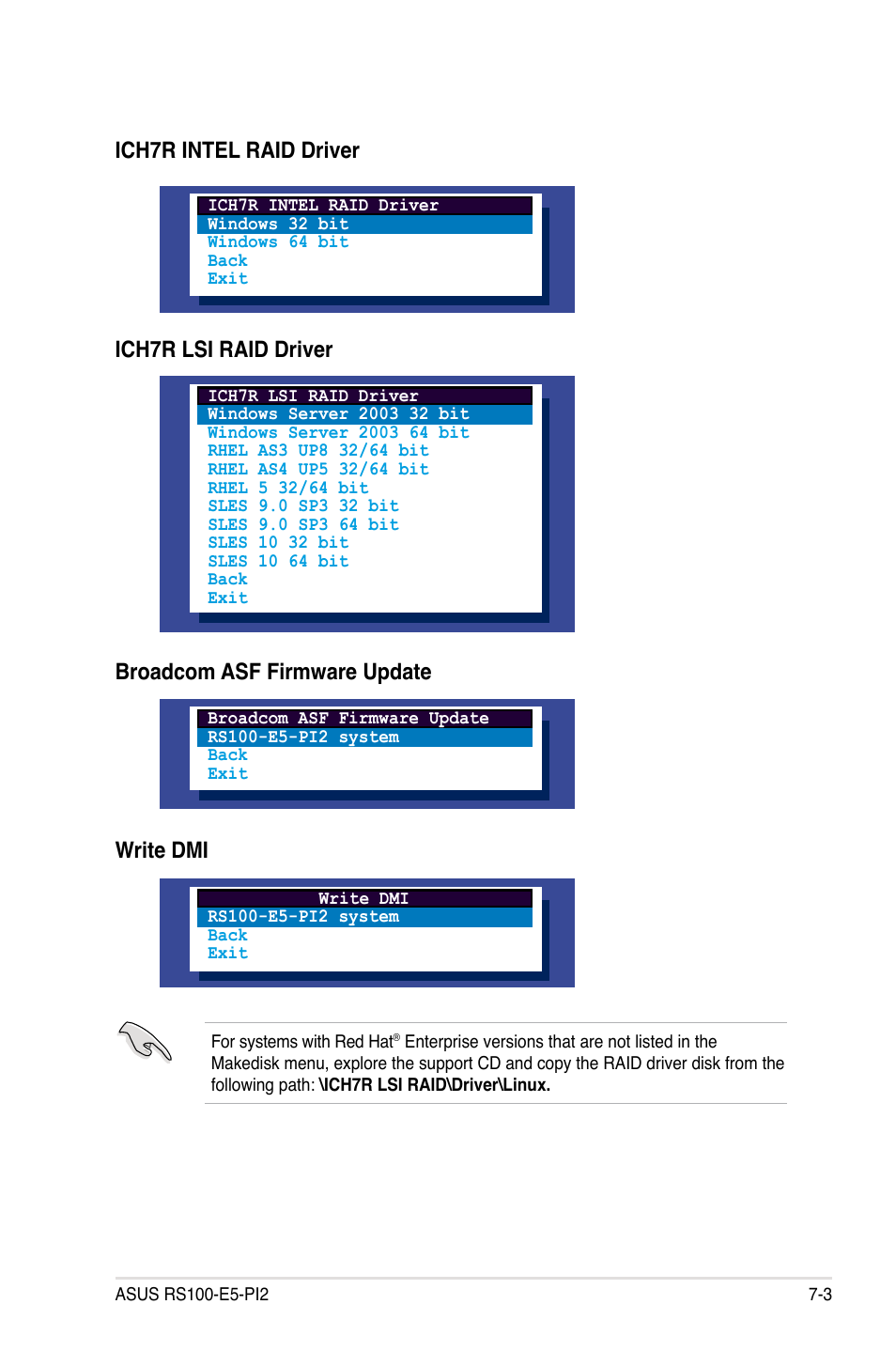 Write dmi | Asus RS100-E5-PI2 User Manual | Page 127 / 148