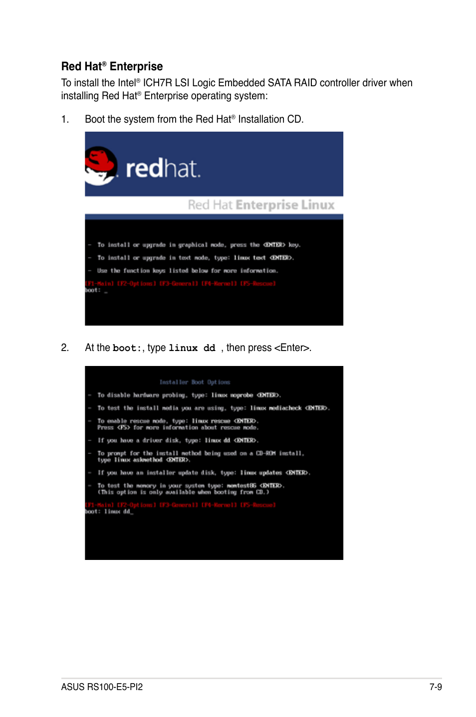 Red hat, Enterprise | Asus RS100-E5-PI2 User Manual | Page 133 / 148