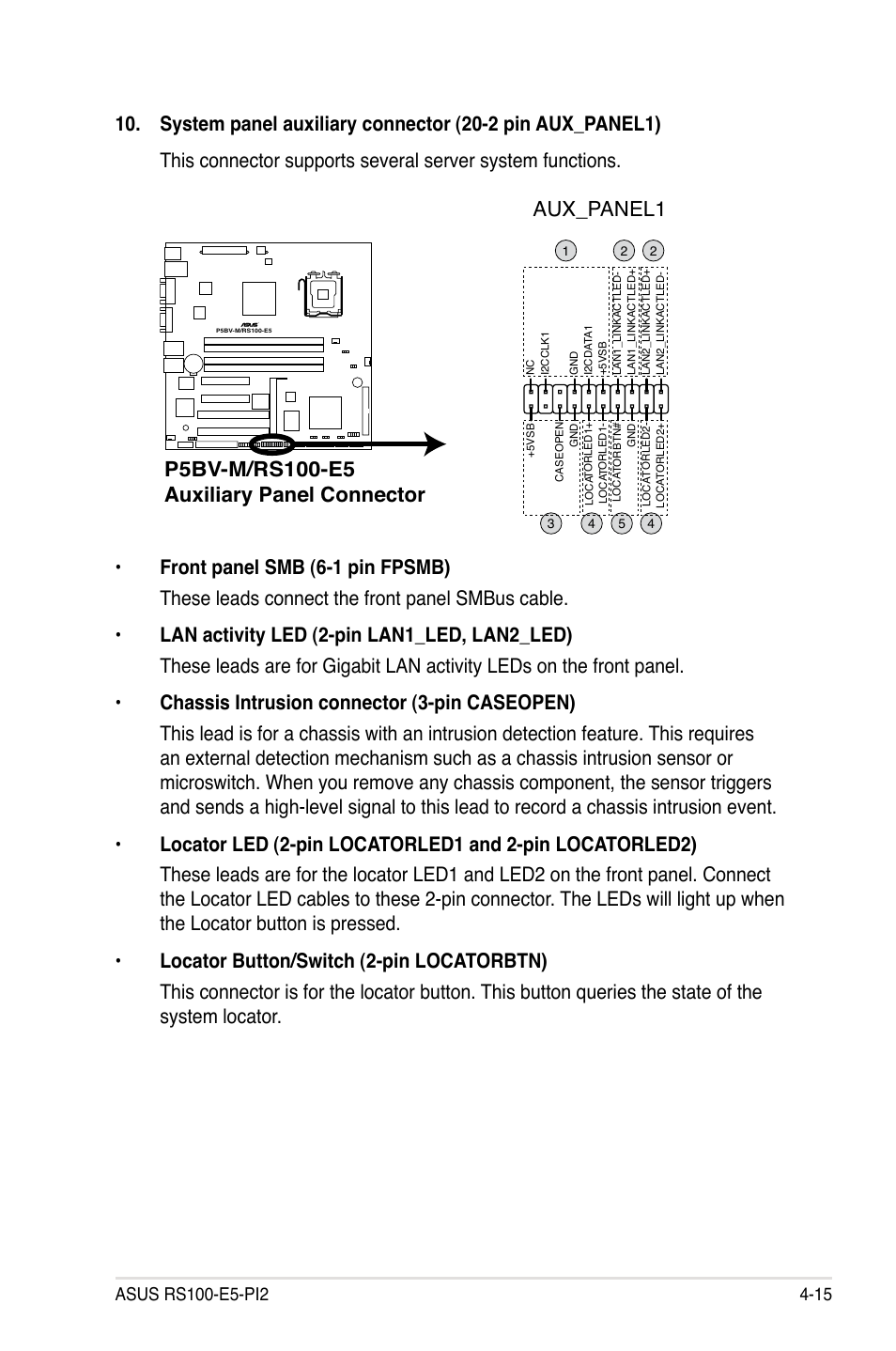 Aux_panel1 | Asus RS100-E5-PI2 User Manual | Page 61 / 148