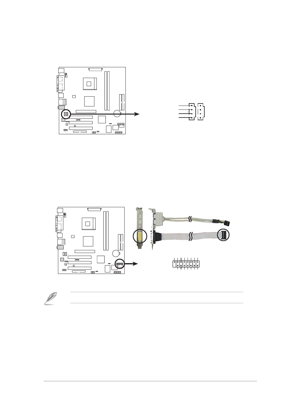 Asus p4sp-mx se motherboard user guide 1-21, The game module is purchased separately, P4sp-mx se internal audio connectors | P4sp-mx se game connector game1 | Asus P4SP-MX SE User Manual | Page 29 / 64