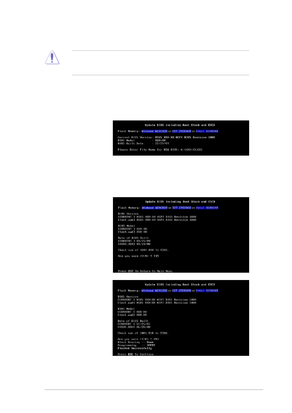 Updating the bios | Asus P4SP-MX SE User Manual | Page 37 / 64