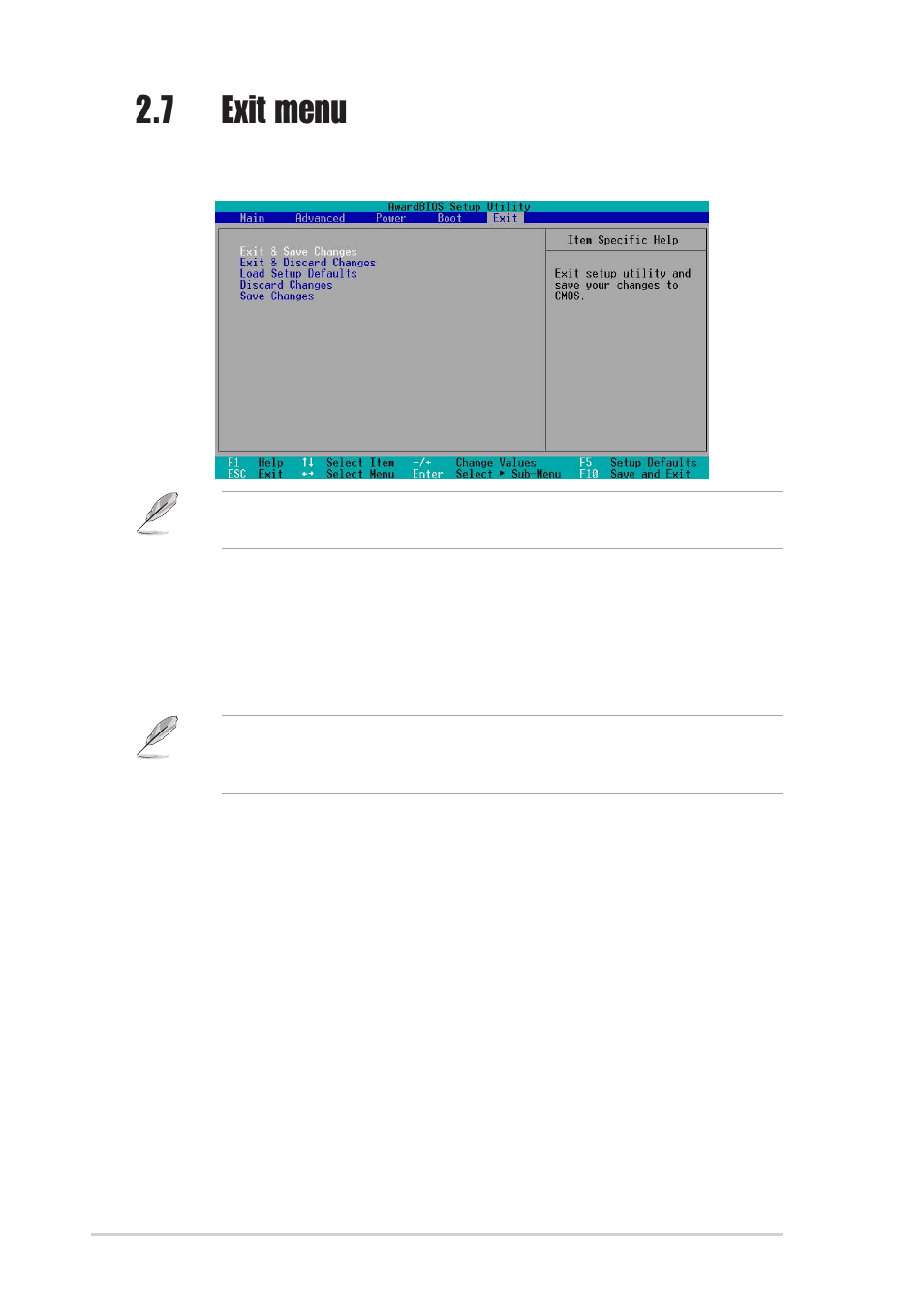 7 exit menu | Asus P4SP-MX SE User Manual | Page 60 / 64