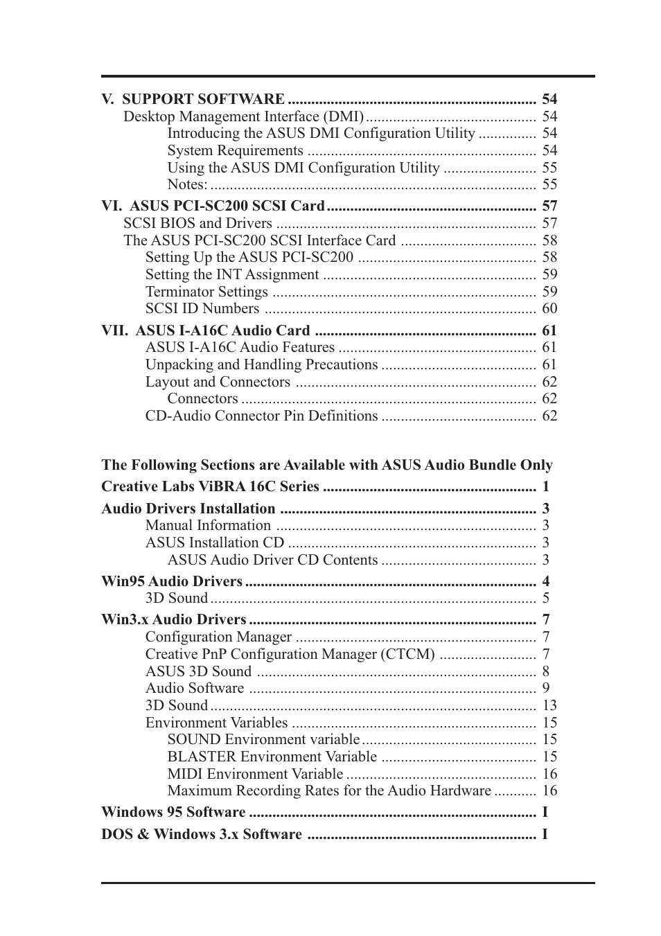 Asus Pentium Motherboard HX97 User Manual | Page 5 / 64