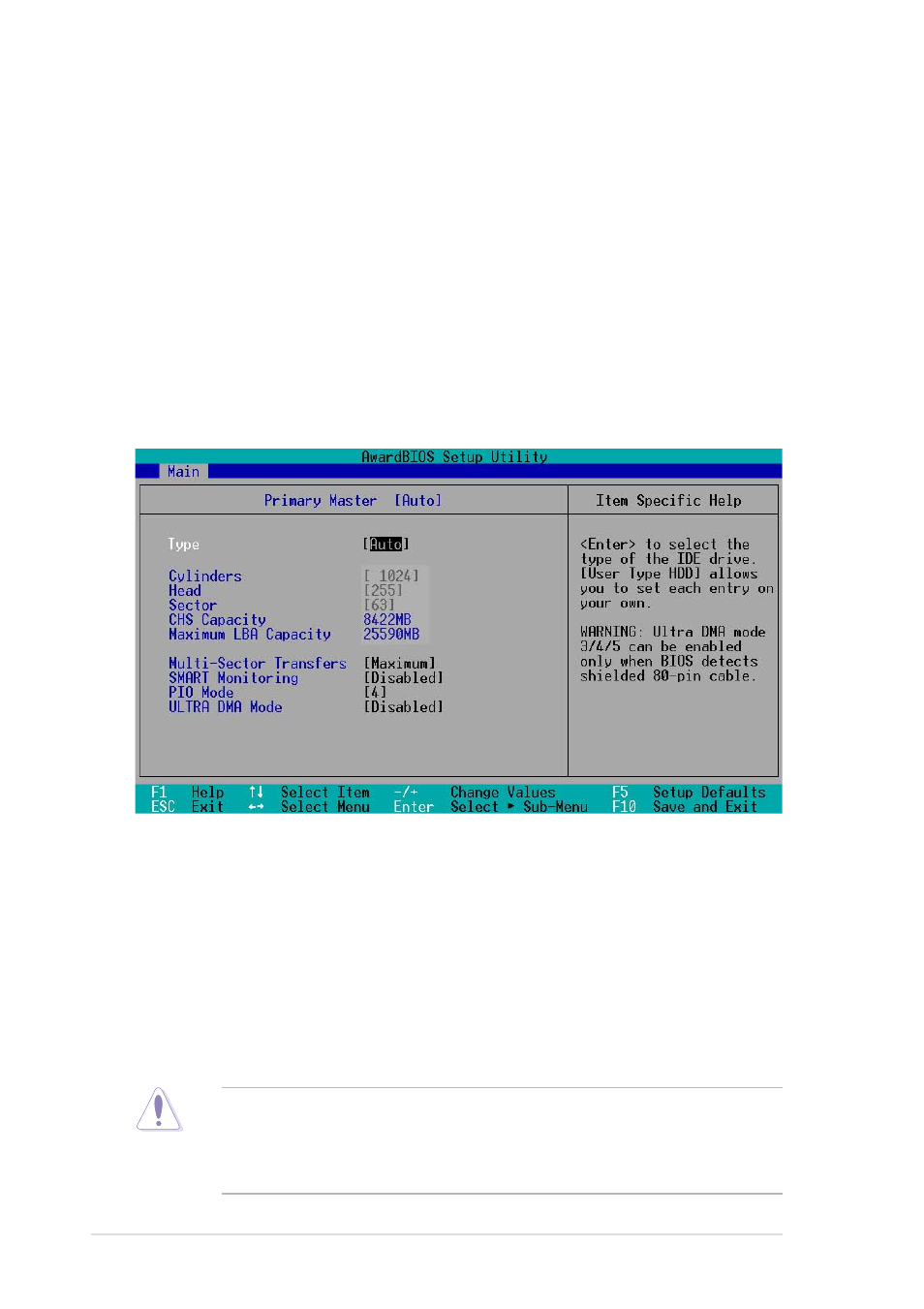 1 primary and secondary master/slave | Asus Motherboard NR-LSR User Manual | Page 62 / 106