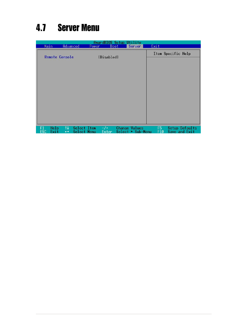 7 server menu | Asus Motherboard NR-LSR User Manual | Page 79 / 106