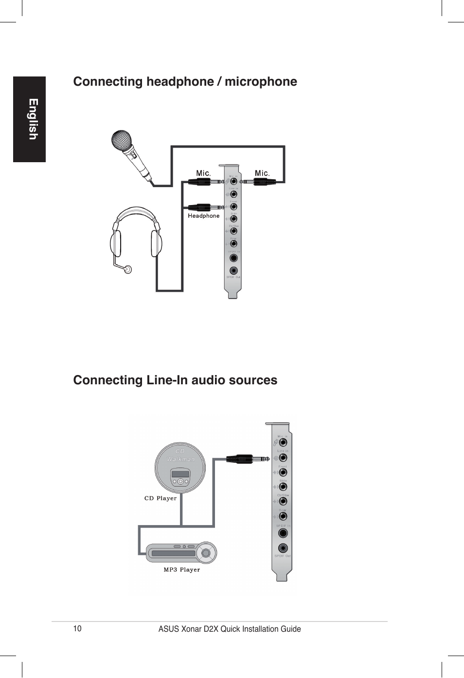 Asus Audio Card Xonar D2X User Manual | Page 10 / 70