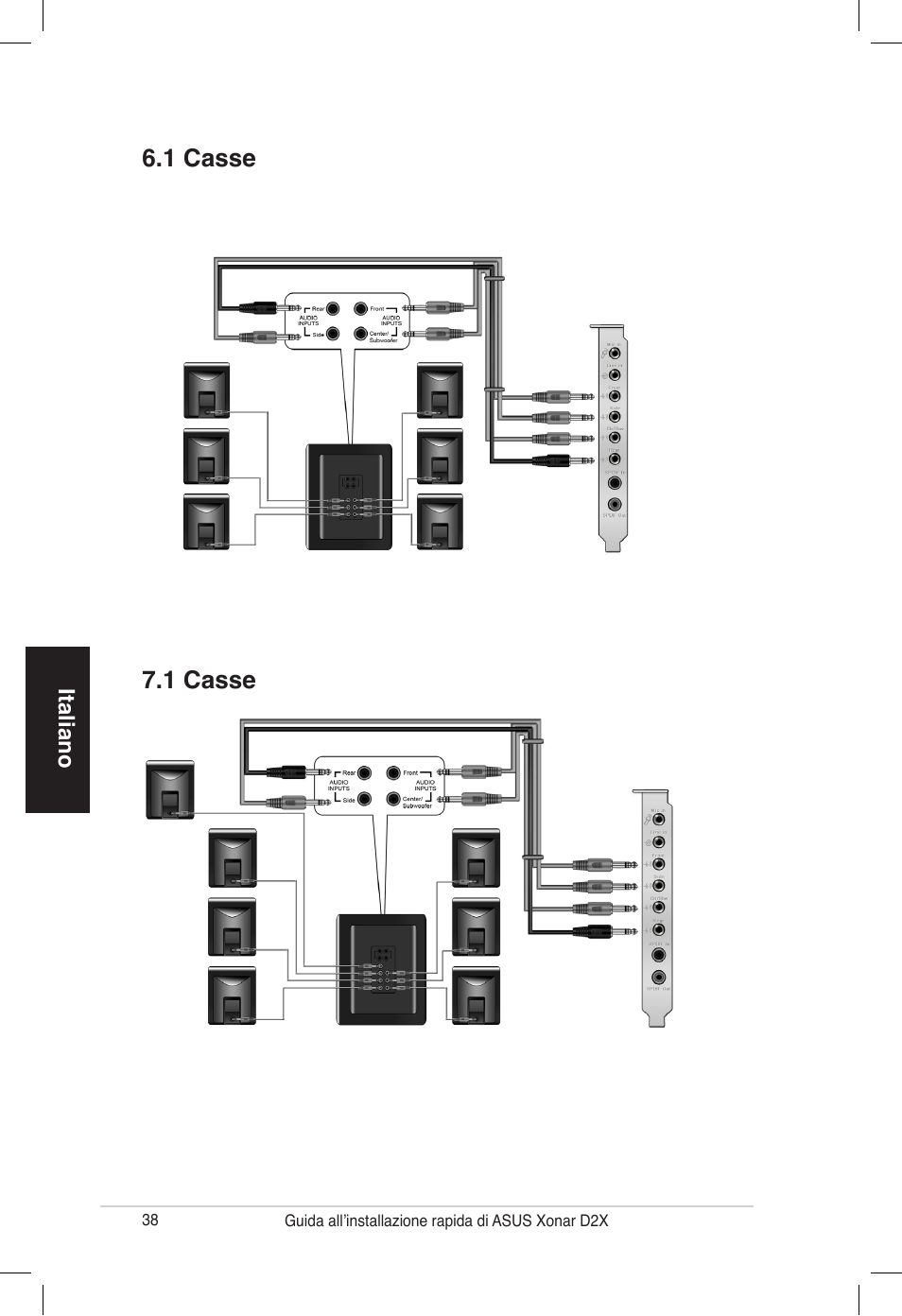1 casse 6.1 casse | Asus Audio Card Xonar D2X User Manual | Page 38 / 70