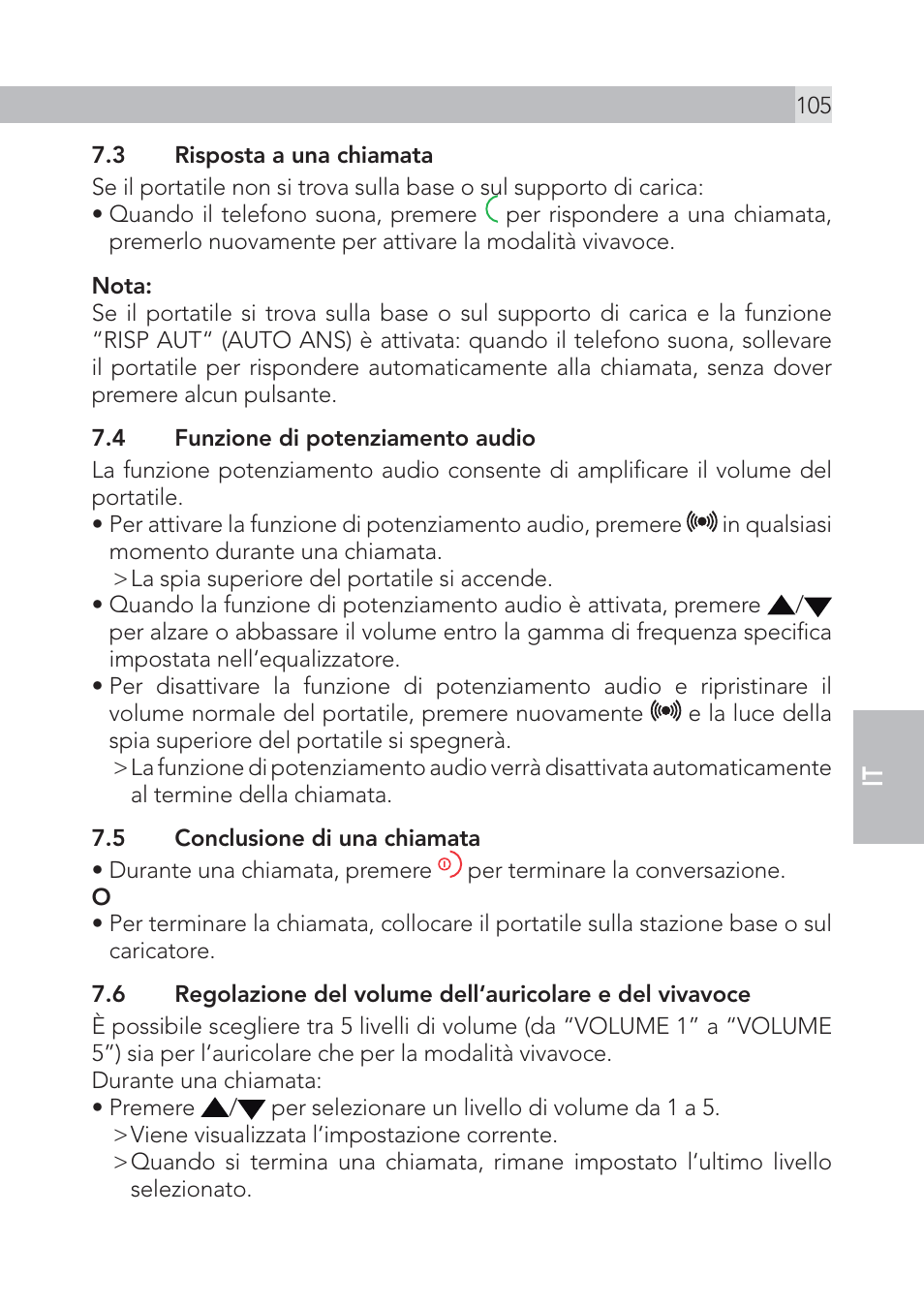 AEG Voxtel S105 User Manual | Page 105 / 268