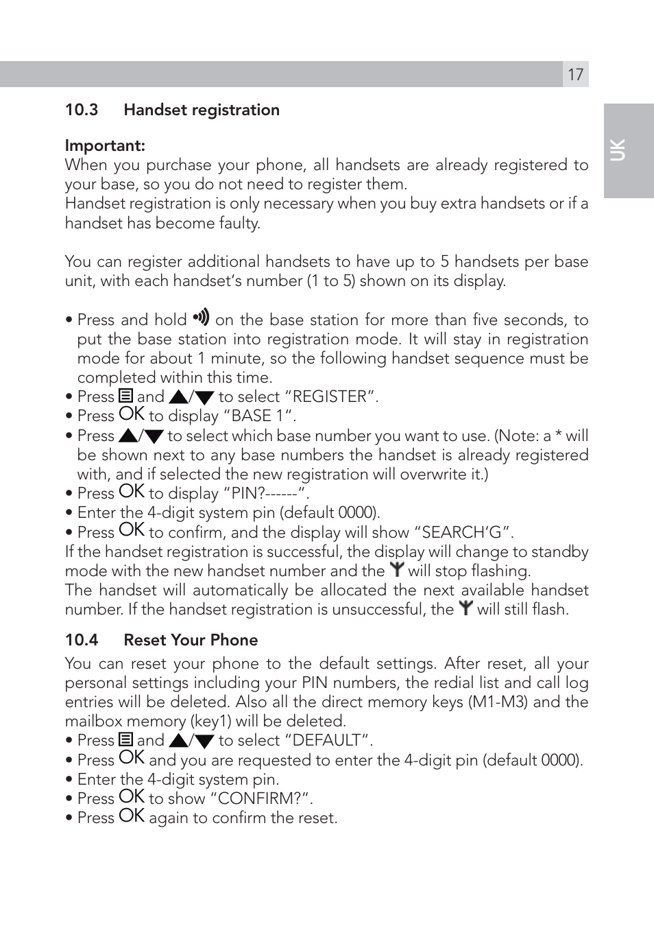 AEG Voxtel S105 User Manual | Page 17 / 268