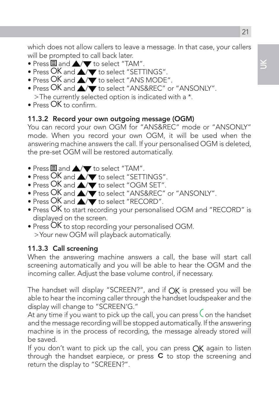 AEG Voxtel S105 User Manual | Page 21 / 268