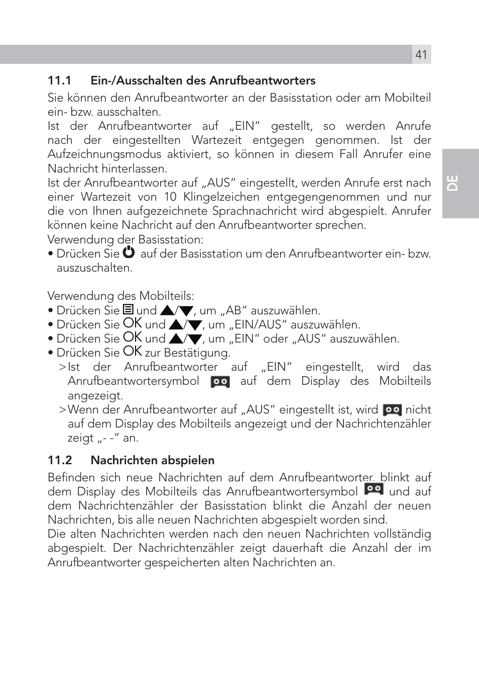 En de | AEG Voxtel S105 User Manual | Page 41 / 268