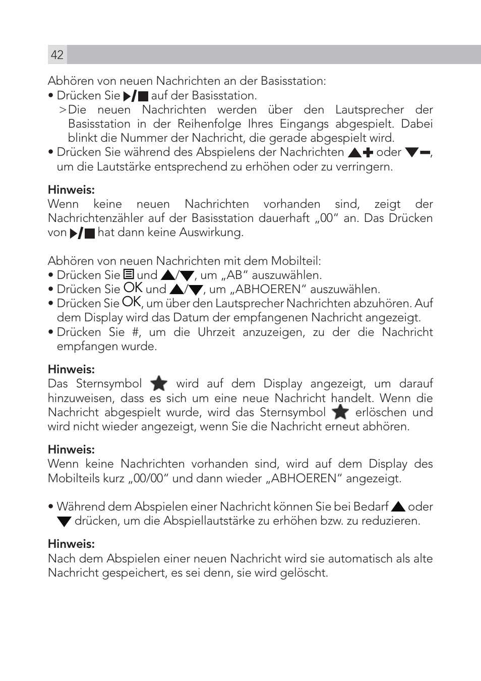 AEG Voxtel S105 User Manual | Page 42 / 268