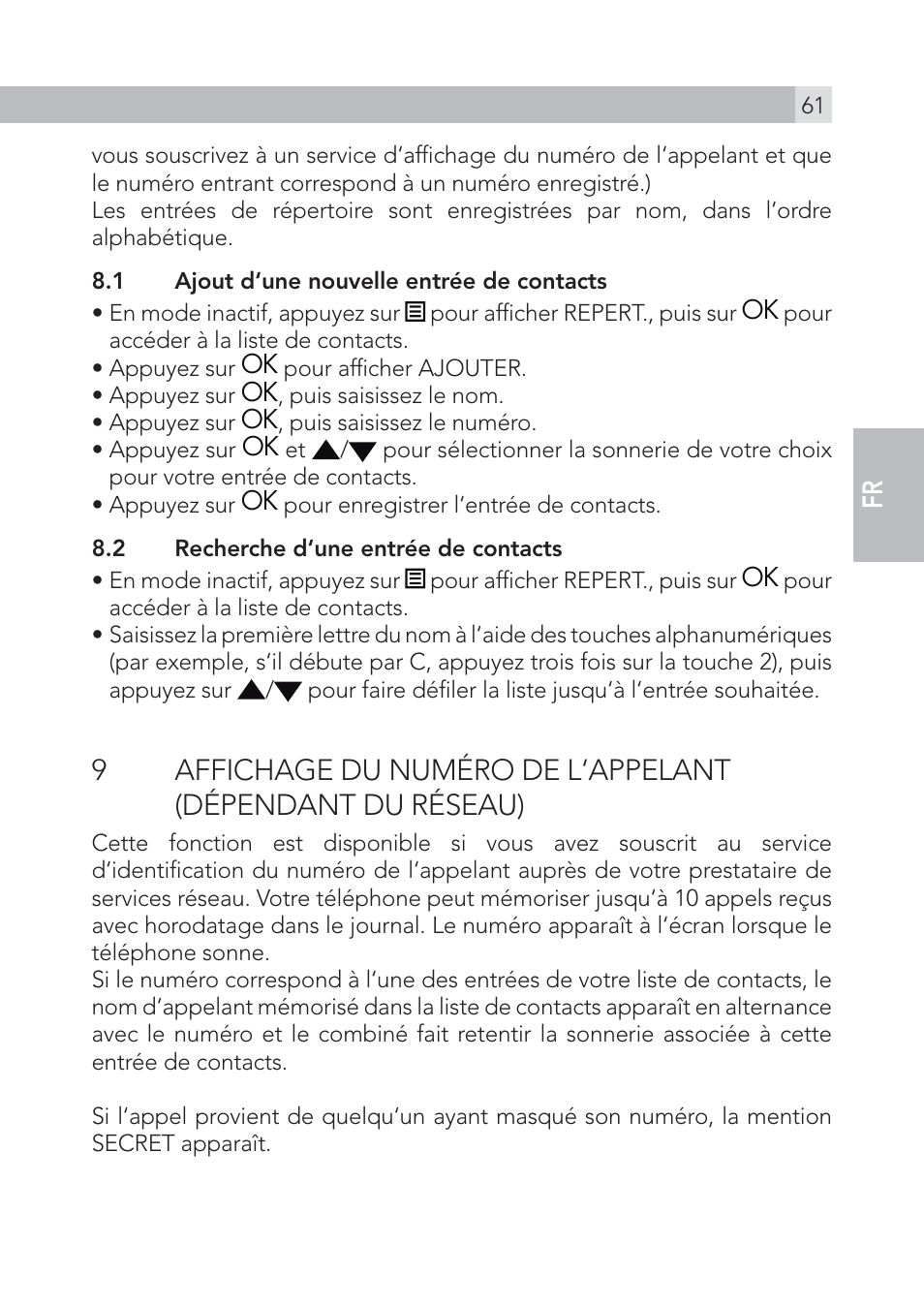 AEG Voxtel S105 User Manual | Page 61 / 268
