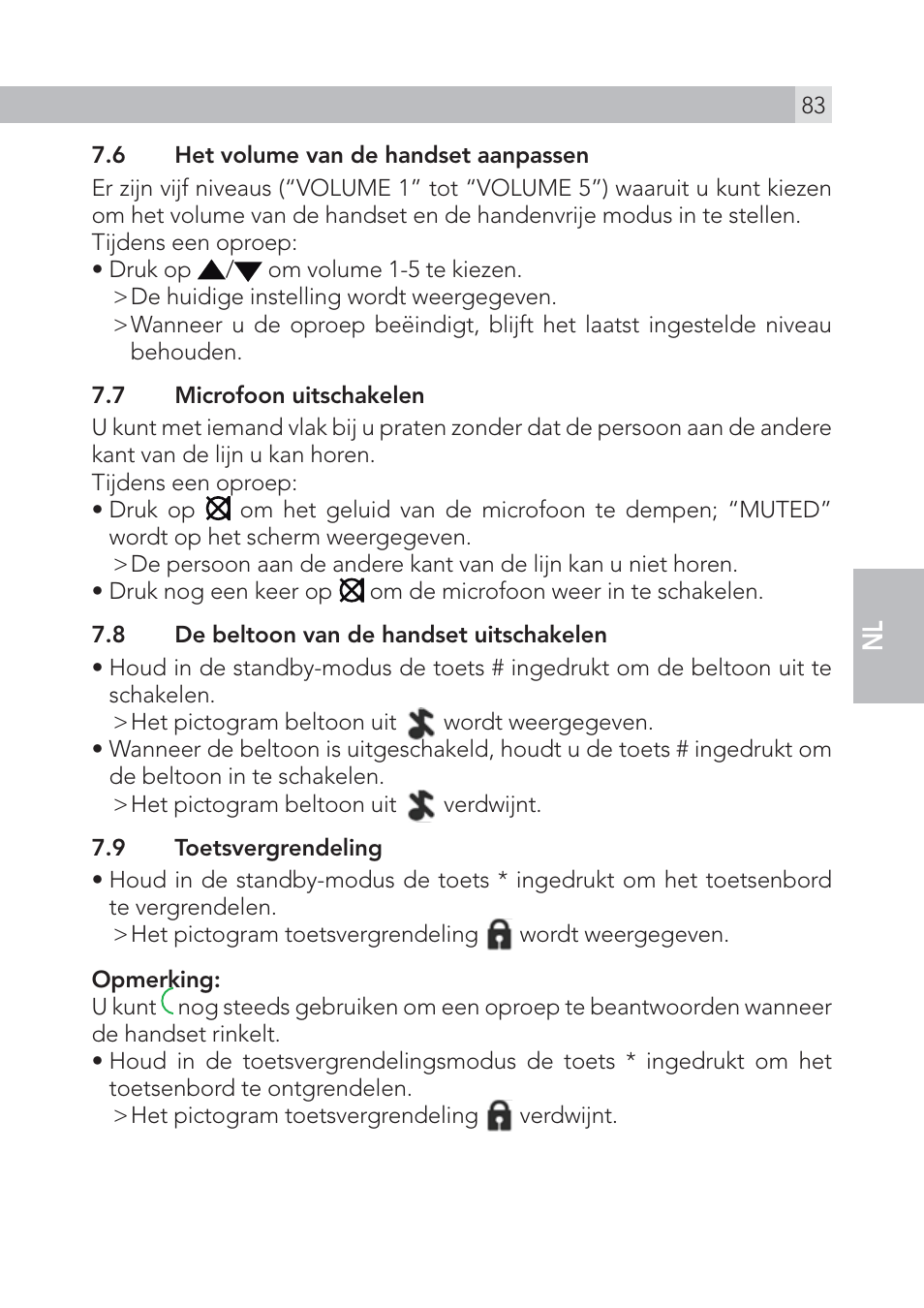 AEG Voxtel S105 User Manual | Page 83 / 268
