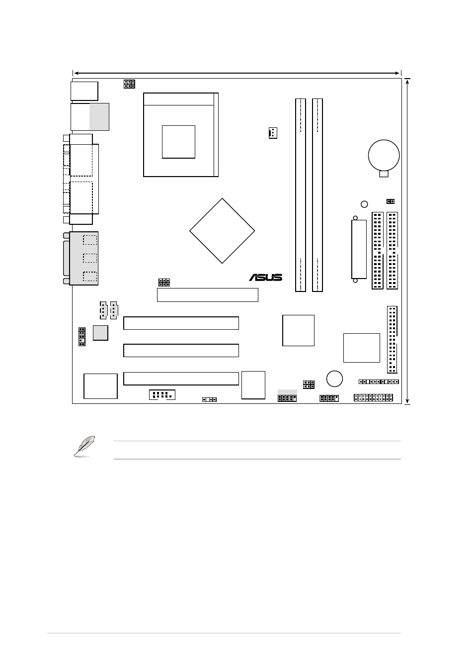 8chapter 2: hardware information, Socket 462, Nvidia | Pci 1, Pci 2 pci 3, 220d chipset, A7n266-vm, Chipset, Super i/o 2mb bios | Asus A7N266-VM User Manual | Page 20 / 116