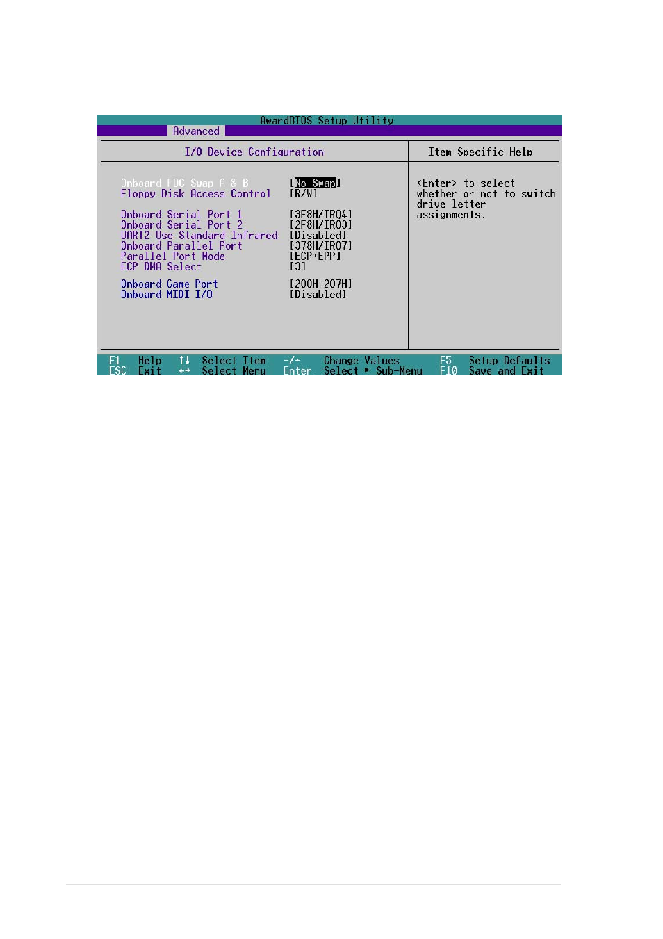 3 i/o device configuration | Asus A7N266-VM User Manual | Page 70 / 116