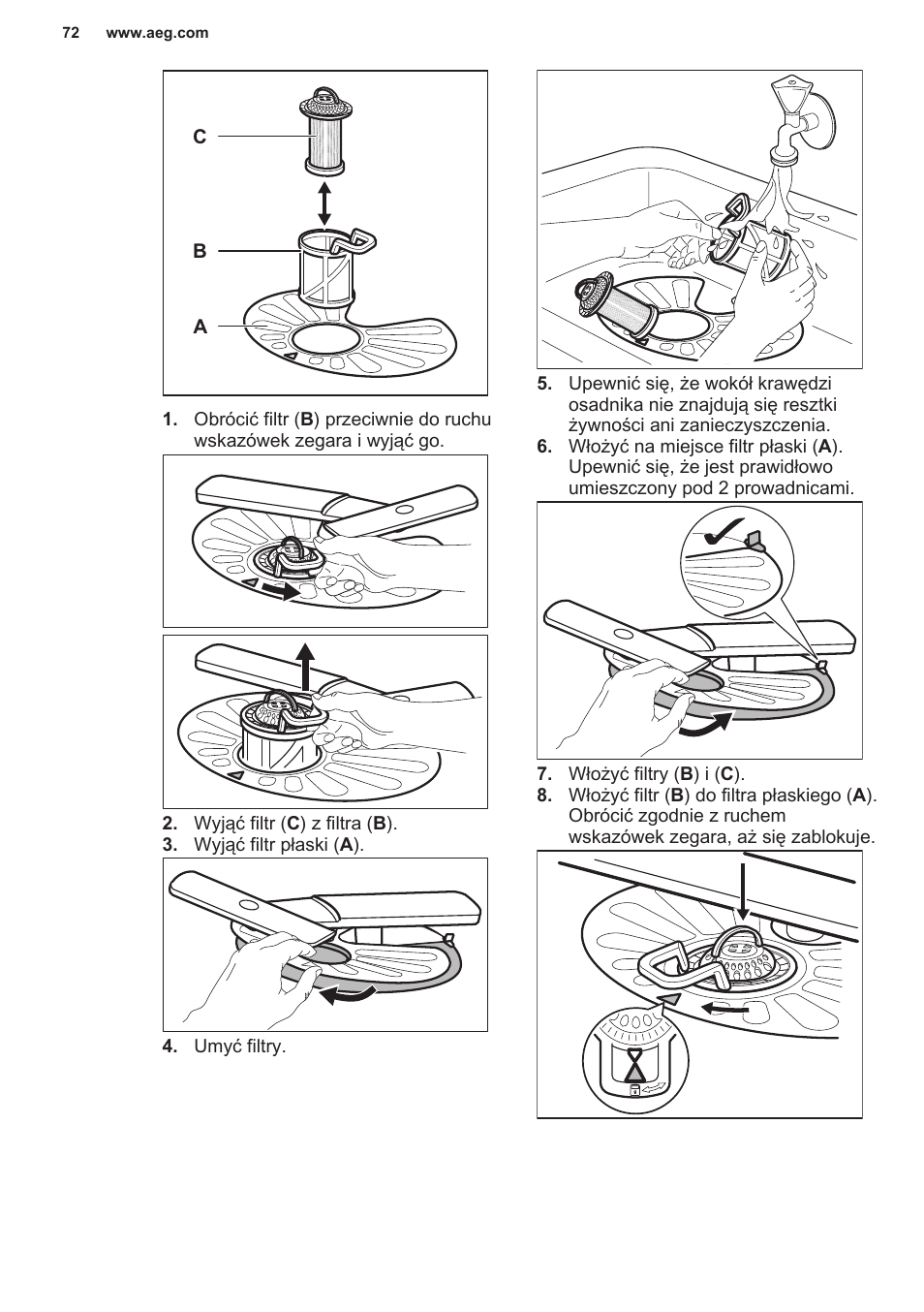 AEG F55402IM0P User Manual | Page 72 / 76