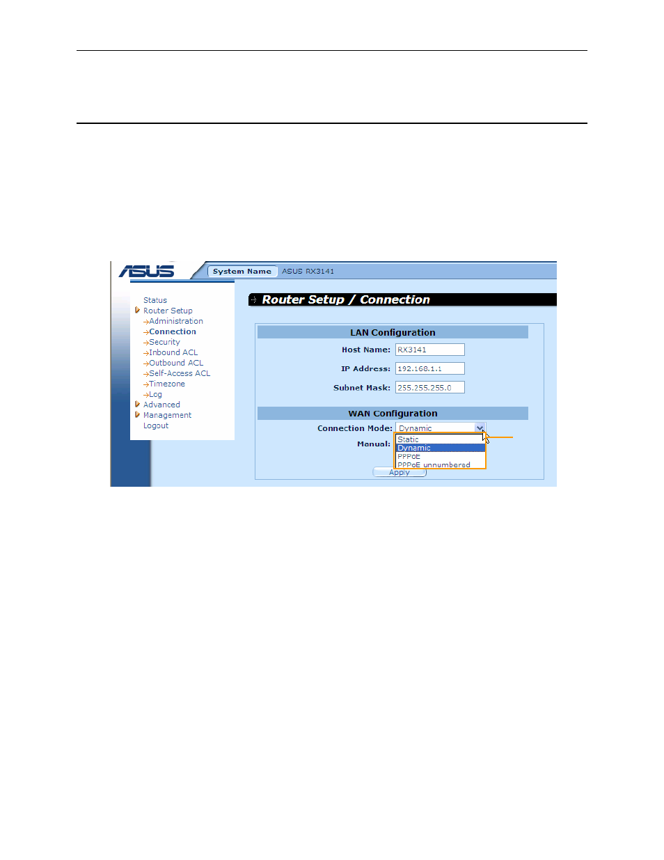 2 wan configuration | Asus RX3141 User Manual | Page 35 / 102