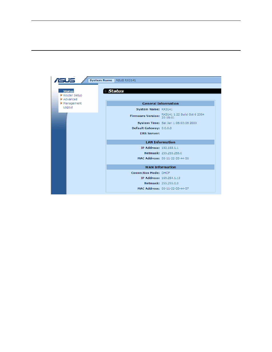 2 viewing system information | Asus RX3141 User Manual | Page 82 / 102