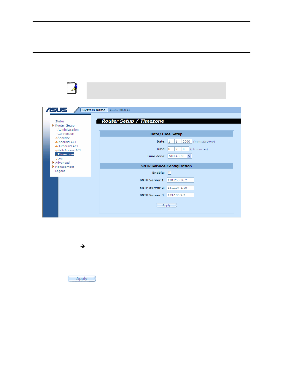 3 setup date and time | Asus RX3141 User Manual | Page 83 / 102