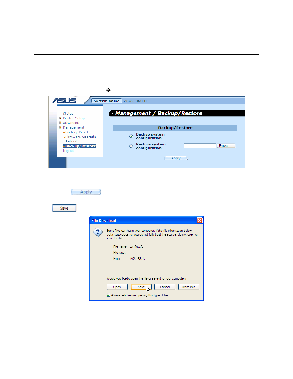 7 . system configuration management | Asus RX3141 User Manual | Page 89 / 102