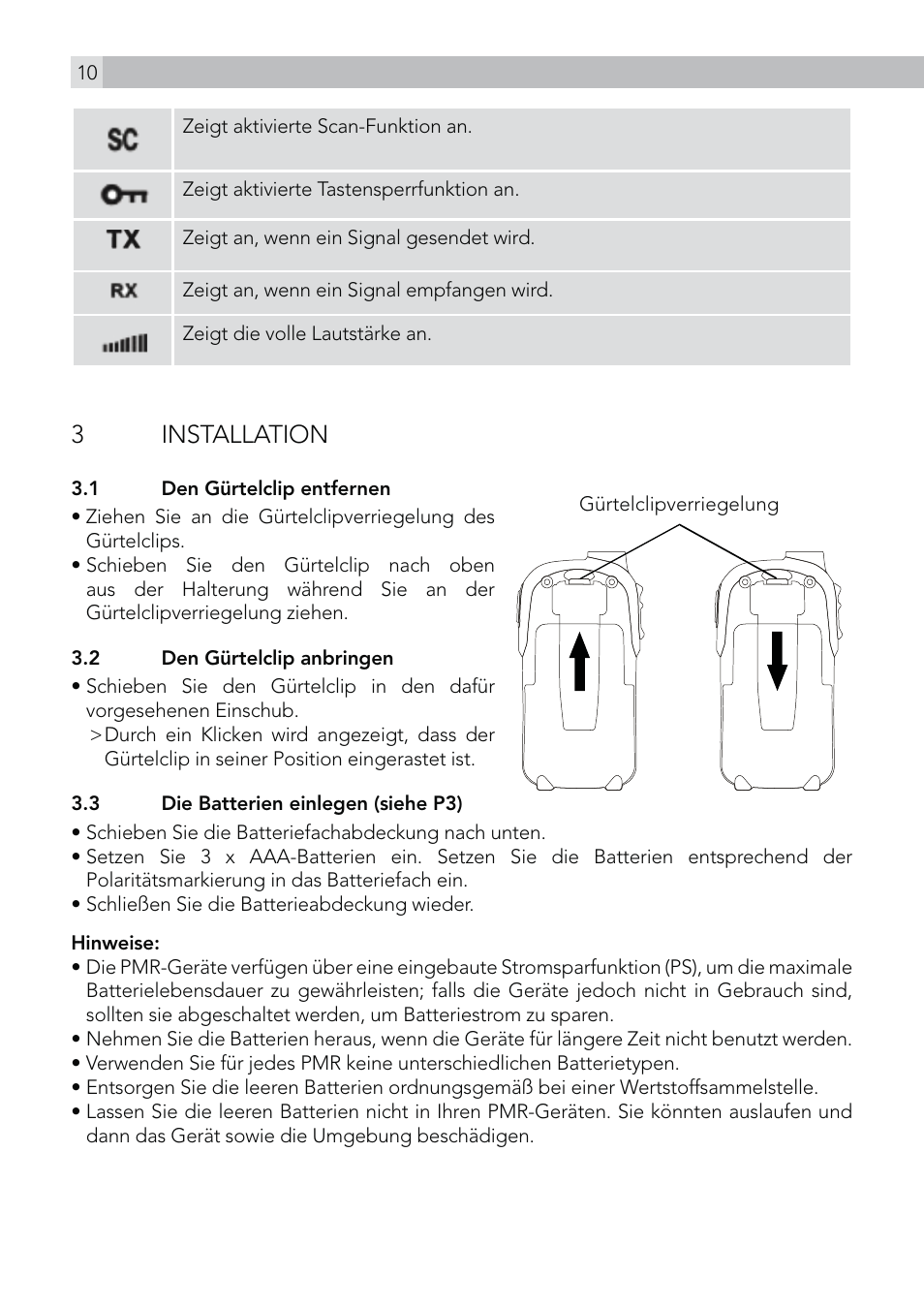 3 installation | AEG Voxtel R100 User Manual | Page 10 / 64