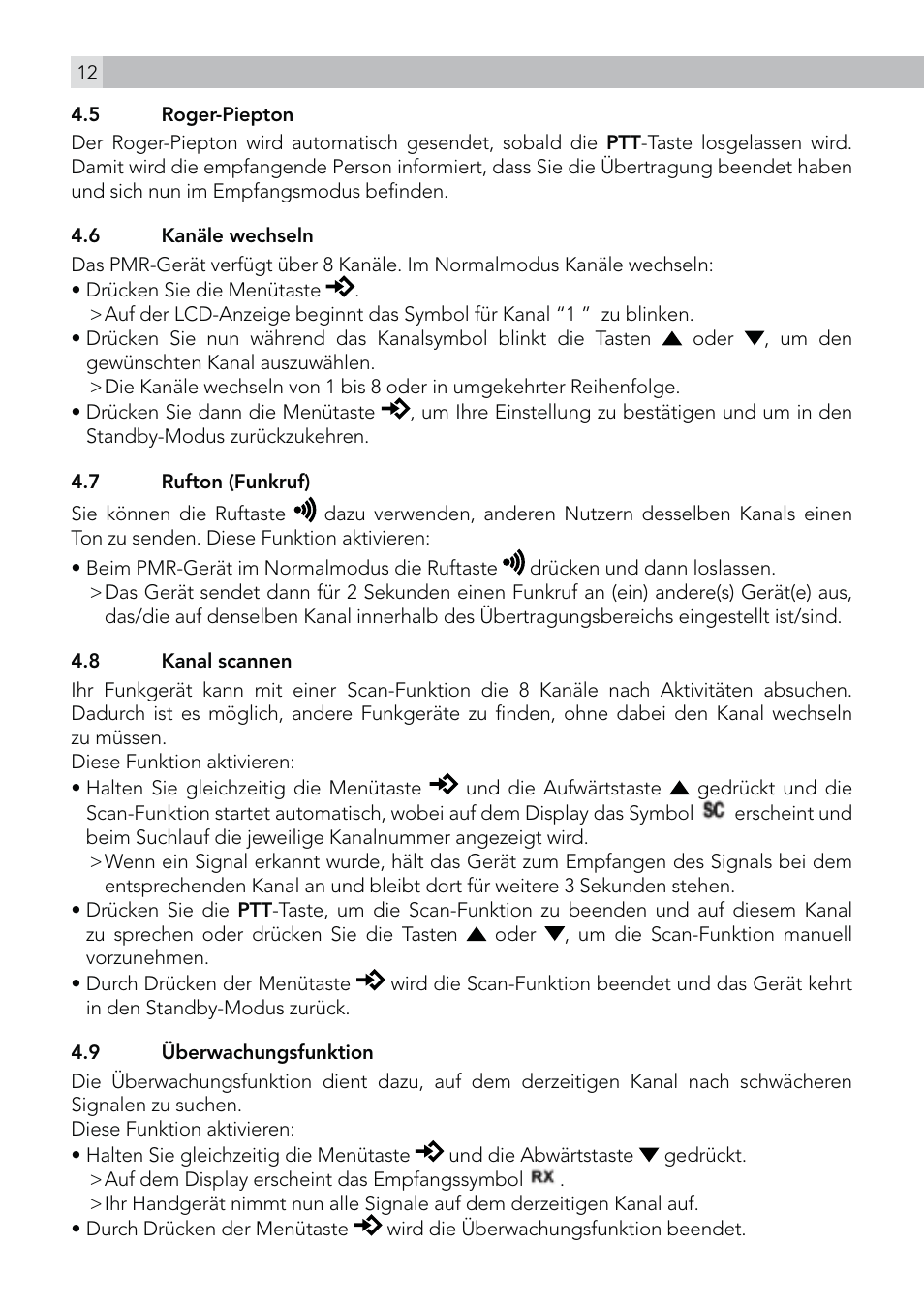 AEG Voxtel R100 User Manual | Page 12 / 64