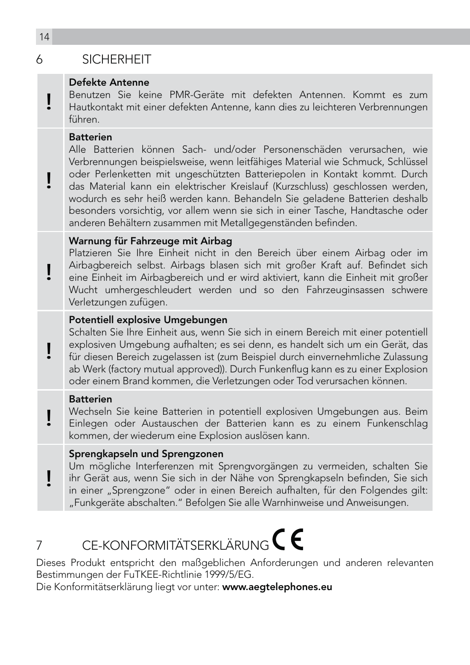 AEG Voxtel R100 User Manual | Page 14 / 64