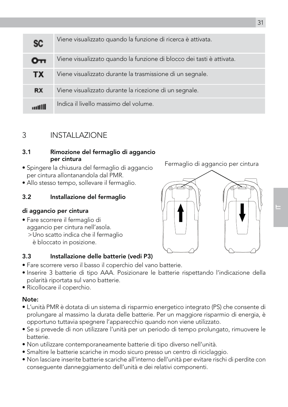 3 installazione | AEG Voxtel R100 User Manual | Page 31 / 64