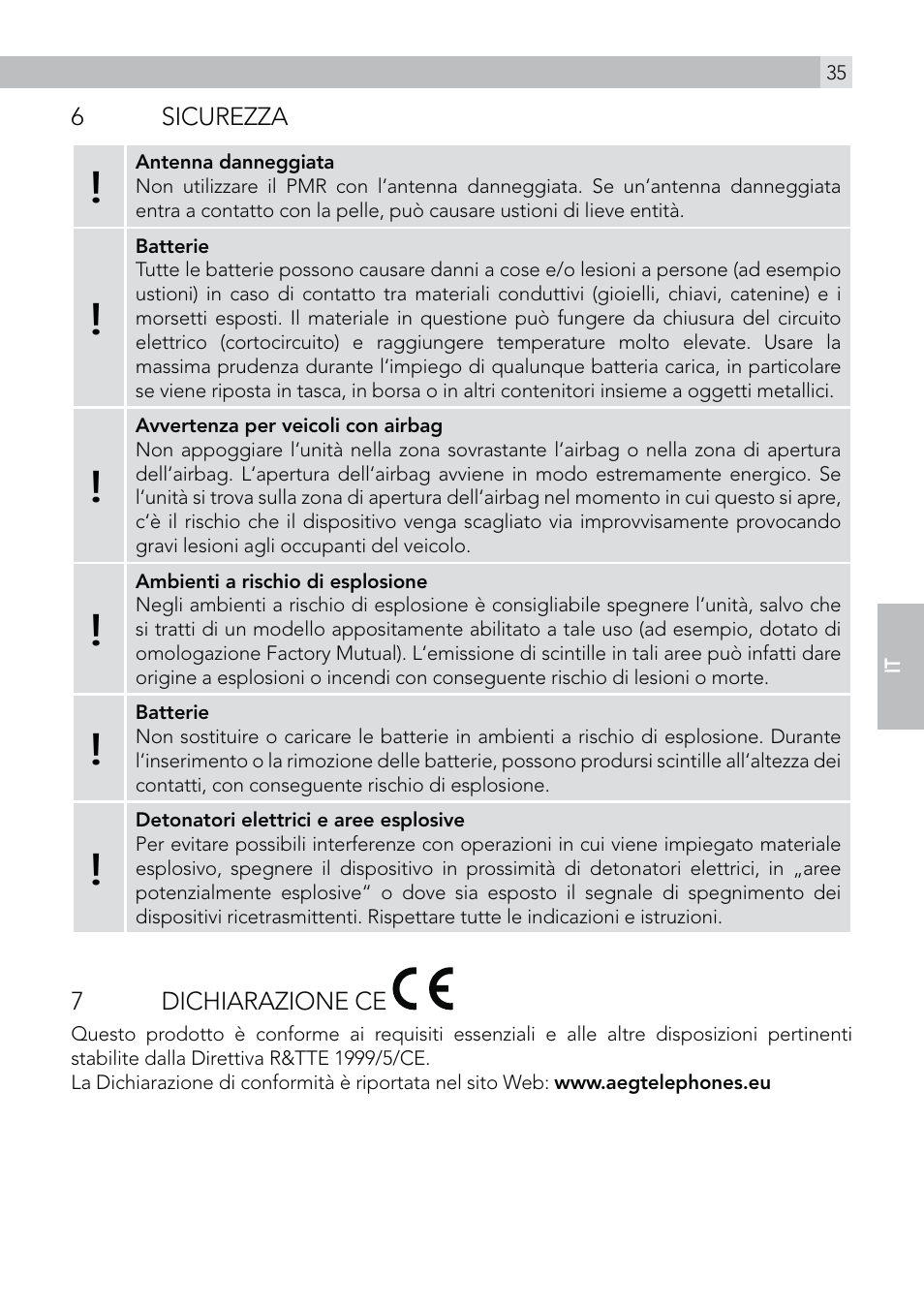 AEG Voxtel R100 User Manual | Page 35 / 64