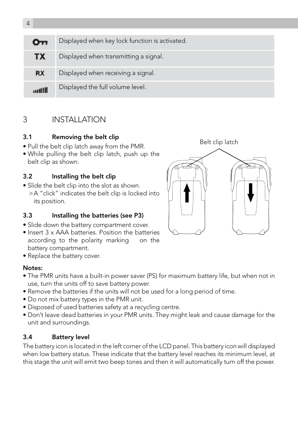 3 installation | AEG Voxtel R100 User Manual | Page 4 / 64