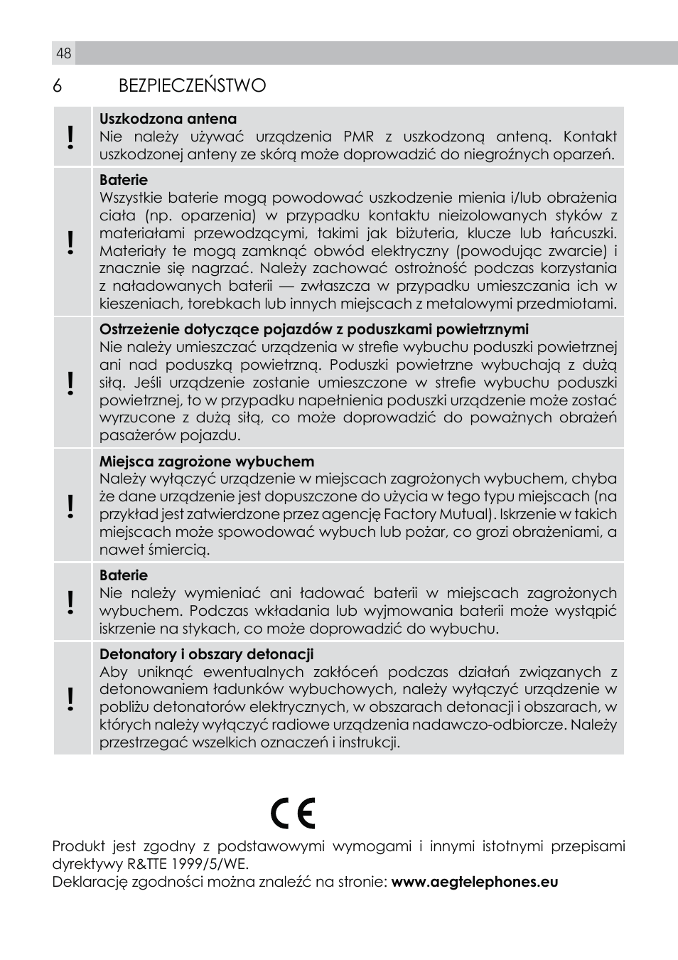 AEG Voxtel R100 User Manual | Page 48 / 64