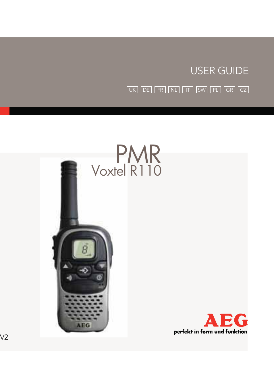 AEG Voxtel R110 User Manual | 116 pages