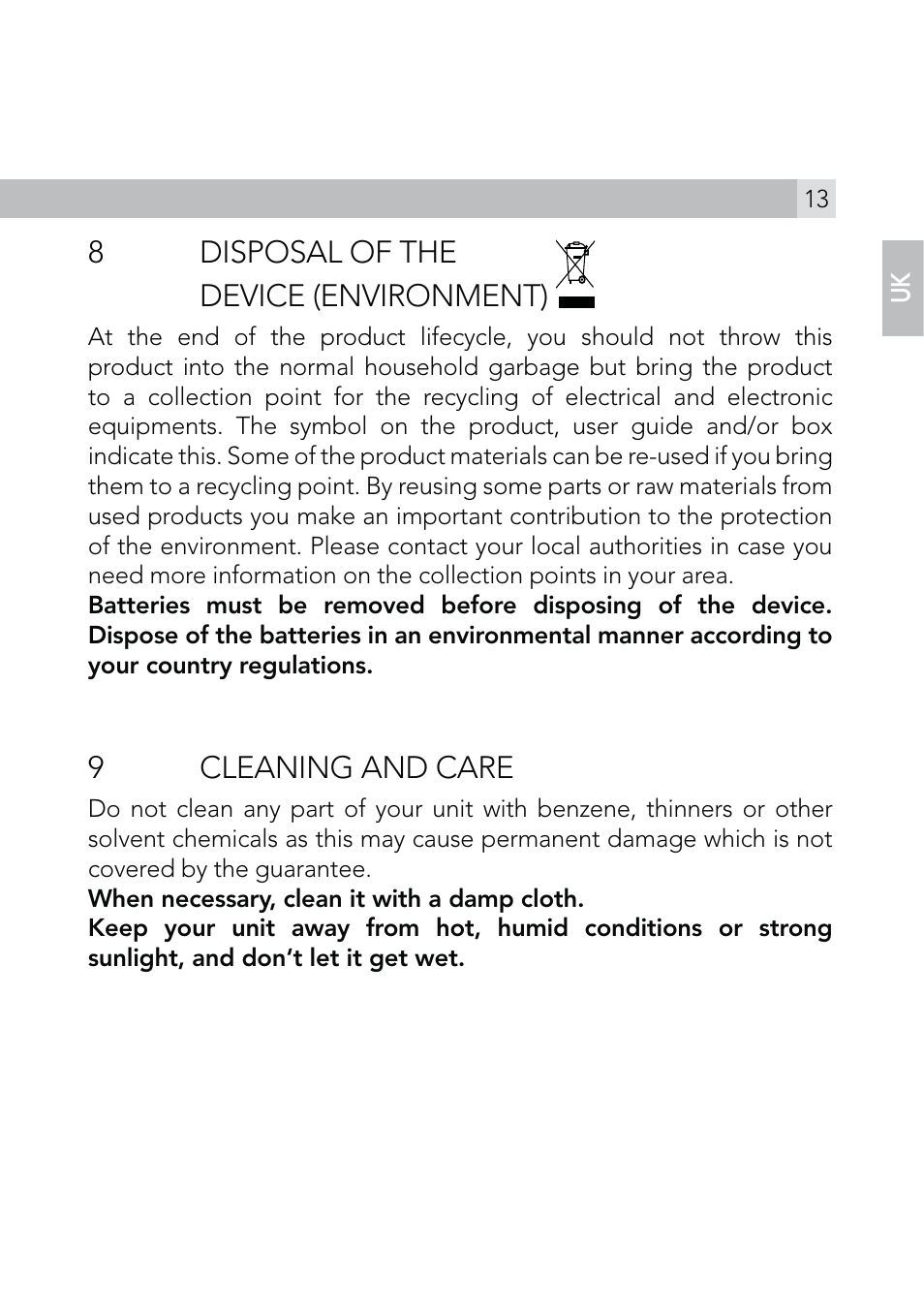 AEG Voxtel R110 User Manual | Page 13 / 116