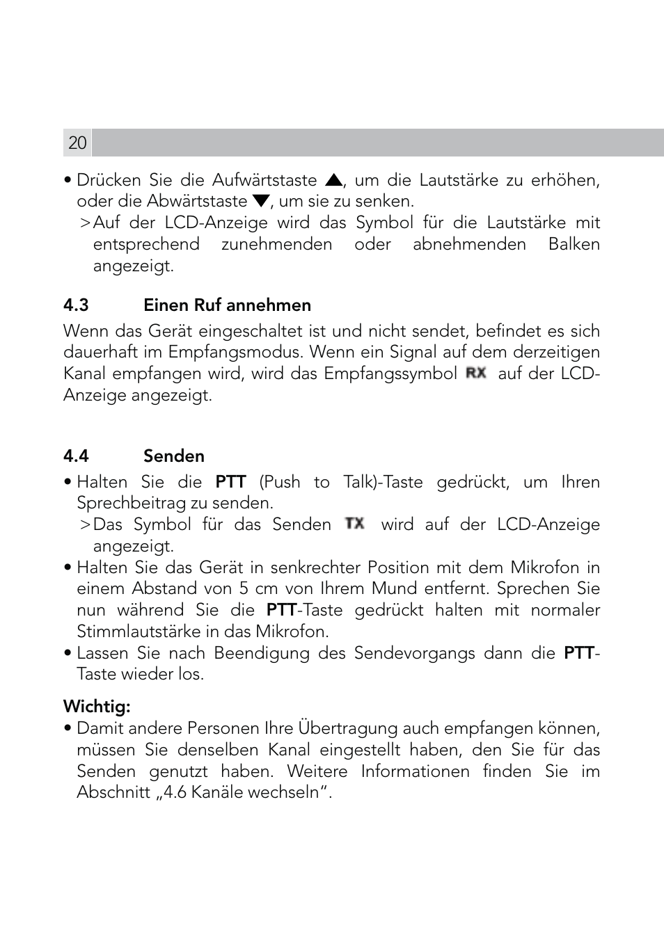 AEG Voxtel R110 User Manual | Page 20 / 116