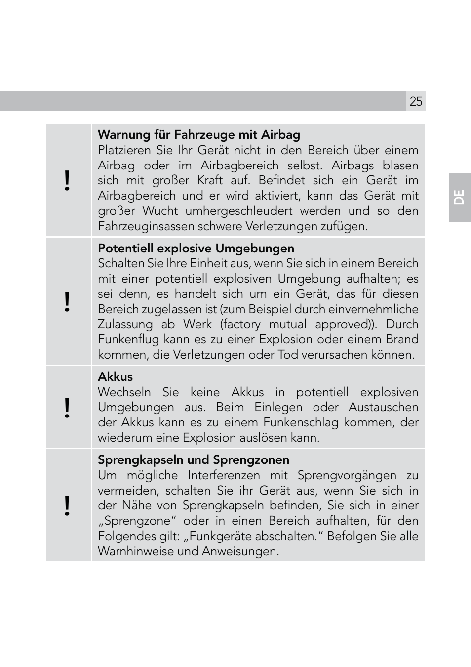 AEG Voxtel R110 User Manual | Page 25 / 116