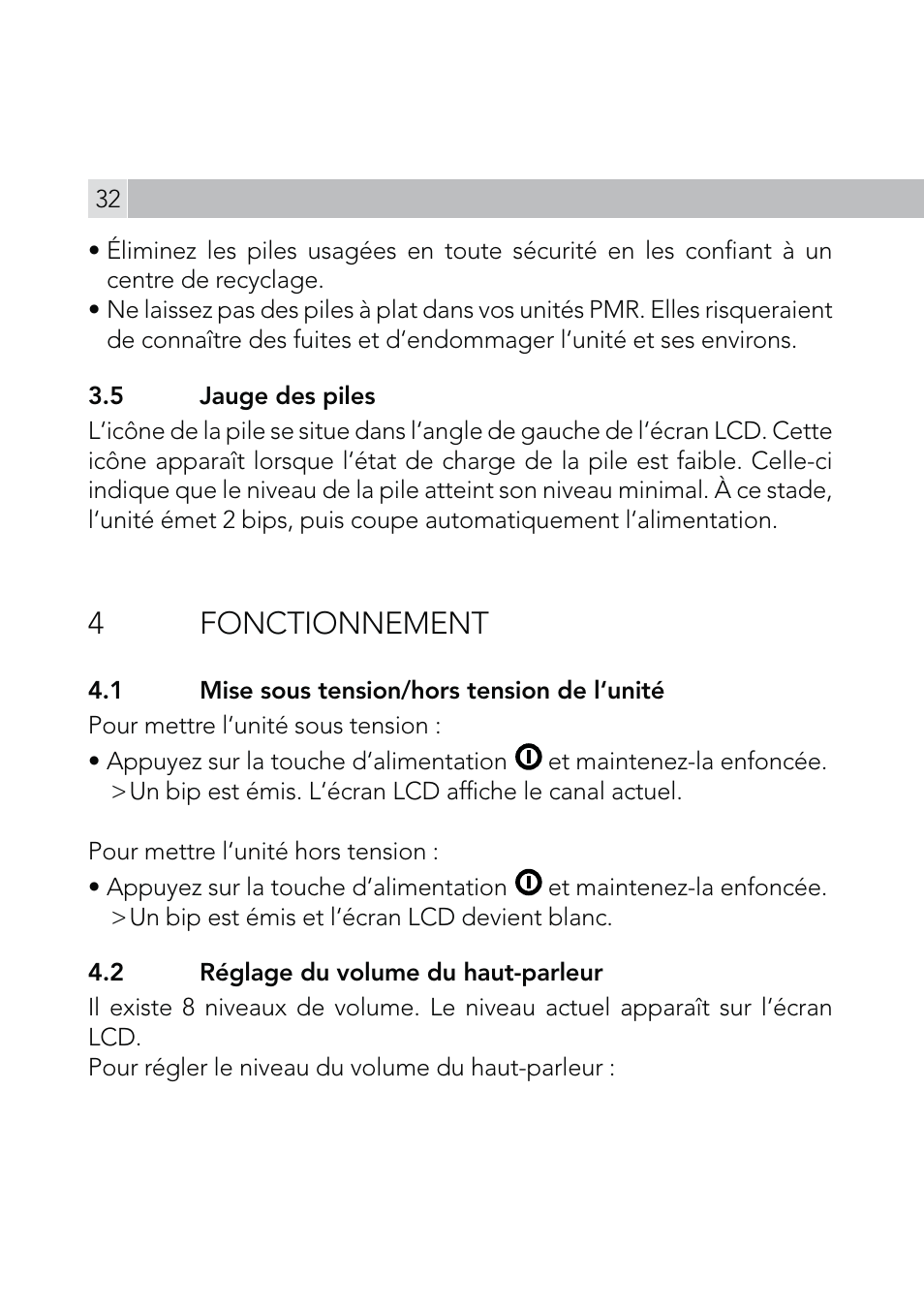 4 fonctionnement | AEG Voxtel R110 User Manual | Page 32 / 116