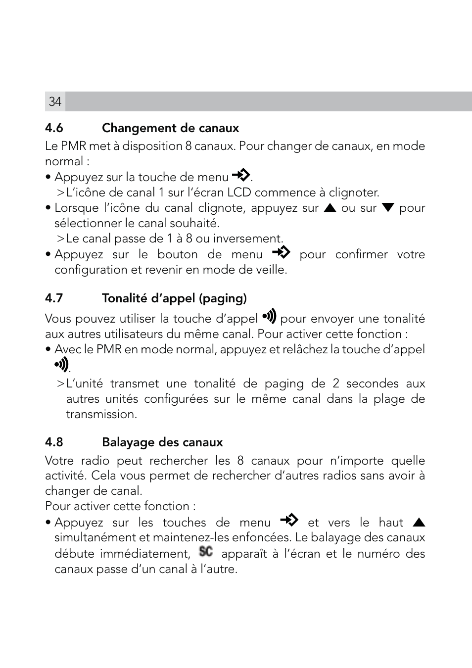 AEG Voxtel R110 User Manual | Page 34 / 116