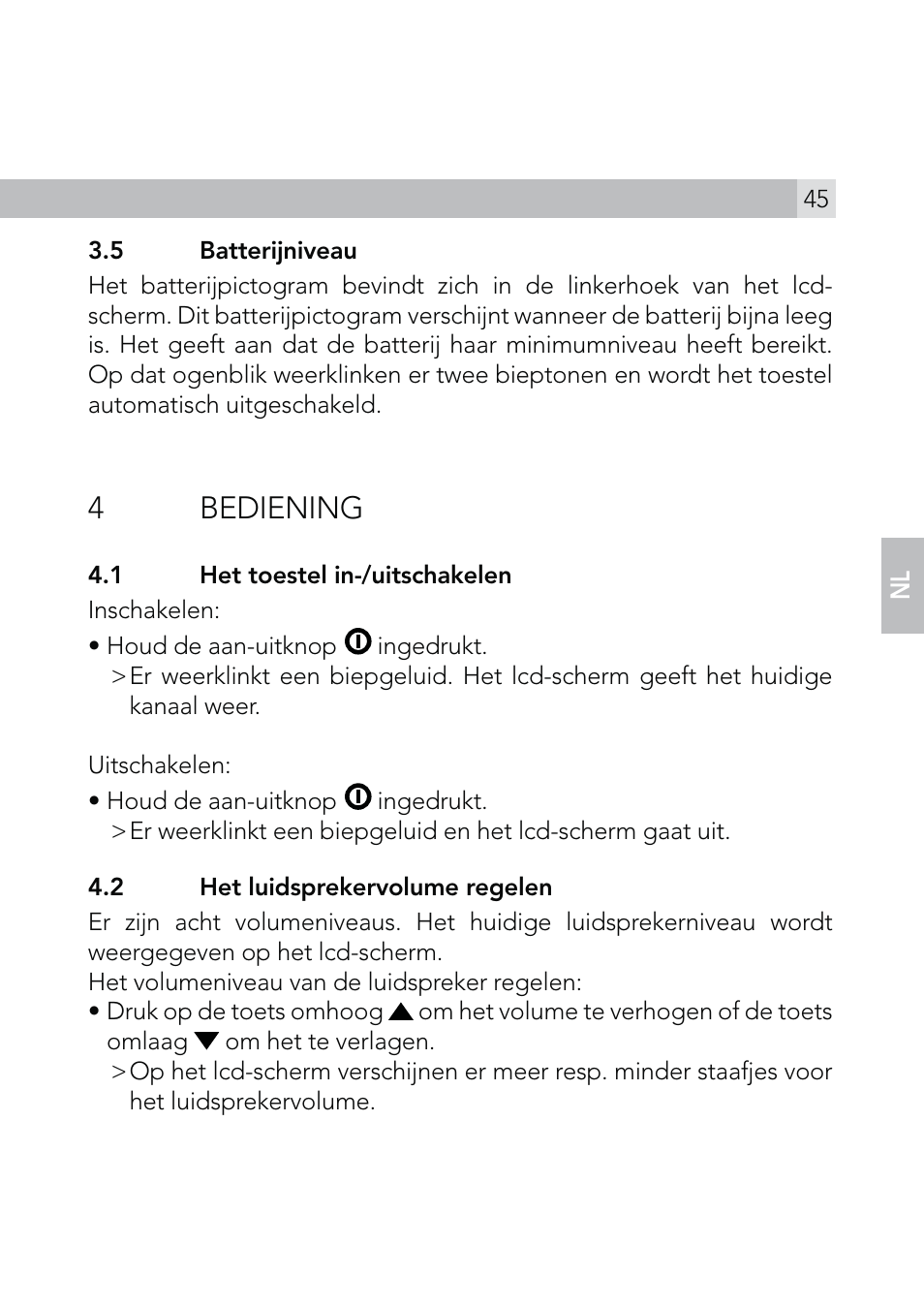 4 bediening | AEG Voxtel R110 User Manual | Page 45 / 116