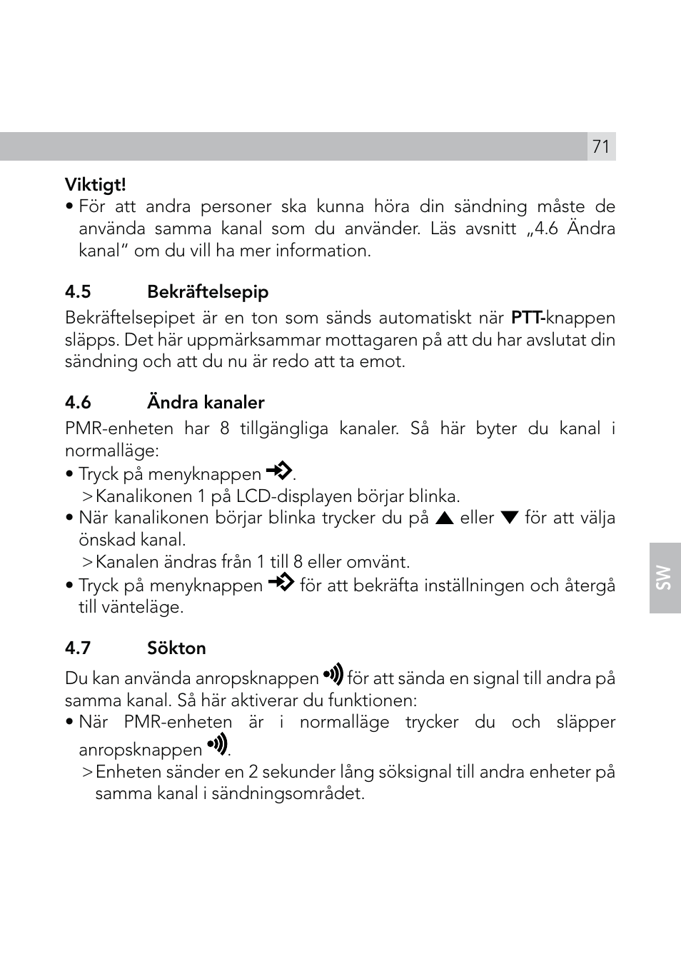 AEG Voxtel R110 User Manual | Page 71 / 116