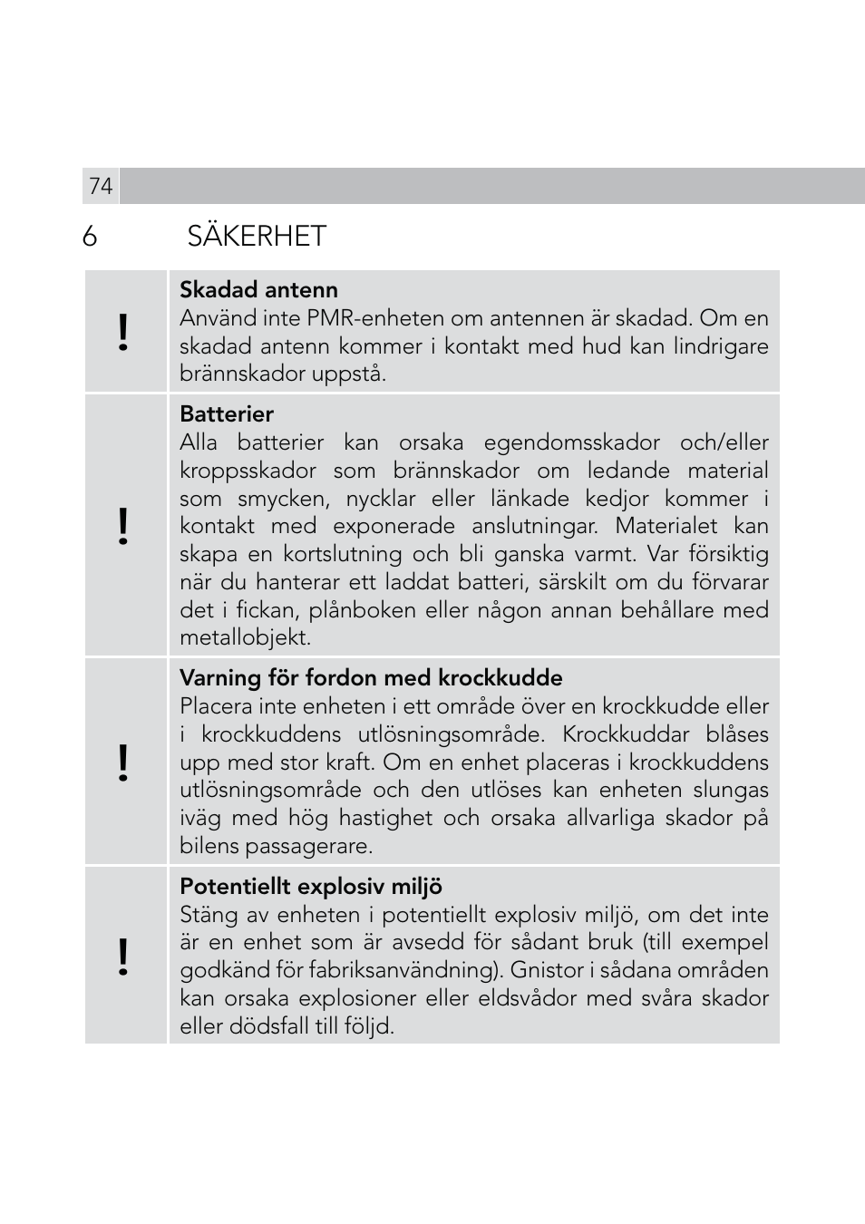 AEG Voxtel R110 User Manual | Page 74 / 116